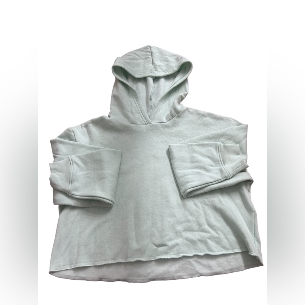 LIGHT MINT happy nation girls cropped hoodie